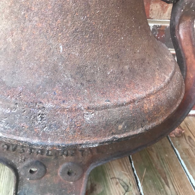 Late 19th Century 1800s Crystal Metal No 3 Complete Cast Iron Bell For Sale - Image 5 of 15
