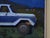 Early 21st Century Moonlight by Emma Kalff | Oil on panel of a blue and white truck at night For Sale - Image 5 of 5