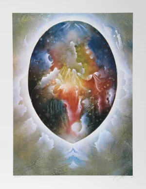 Isaac Abrams, the Cosmic Egg, Lithograph