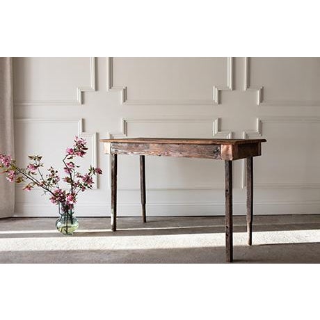 19th Century Reclaimed Wood and Copper Console Table For Sale - Image 12 of 18
