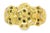 14K Yellow Gold Brown and Black Diamond Floral Band. This stunning floral-inspired band combines brown, black, and white...