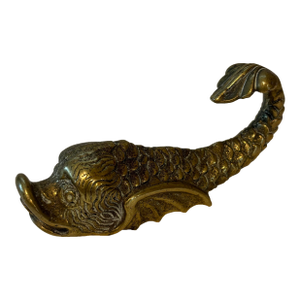 Antique Brass Dolphin Paper Weight