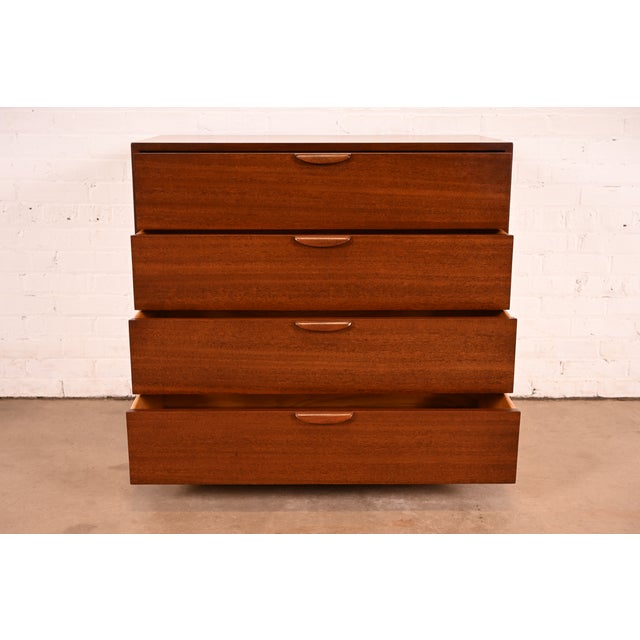 Wood Harvey Probber Mid-Century Modern Mahogany Chest of Drawers | Newly Refinished For Sale - Image 7 of 13
