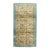 Early 21st Century Dark Sea Foam Blue Green Turkish Floral Rug - 3'11" x 6'10" For Sale