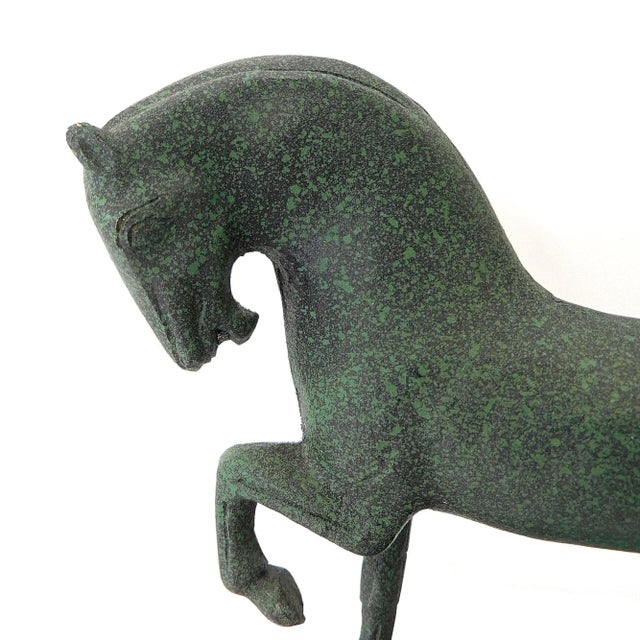 Late 20th Century Late 20th Century Imperial Horse of Xian Sculpture For Sale - Image 5 of 11