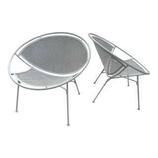 Tempestini Oversized Radar Chairs Powder Coated White - A Pair For Sale