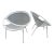 Tempestini Oversized Radar Chairs Powder Coated White - A Pair For Sale