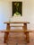 Goldenrod Brutalist Table and Benches Set, 1950s, Set of 3 For Sale - Image 8 of 9