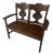 Antique Grand Rapids Oak Arts & Crafts Double Chair / Settle Bench, C. 1920s For Sale