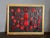 #156 Grand Tour Revival Waxed Red Intaglio Arrangement on the Leather in Gilt Frame For Sale - Image 4 of 12