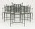 1970s Mario Papperzini for Salterini Iron Patio Dining Set, 6 Chairs & Matching Table, Attributed For Sale - Image 17 of 18