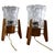 Mid-Century Czech Wood and Glass Table Lamps, 1970s, Set of 2 For Sale - Image 11 of 11