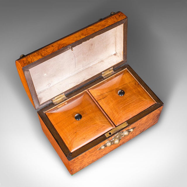 1880's Antique Dome Top Tea Caddy For Sale - Image 9 of 12