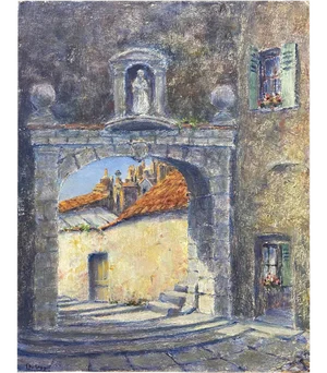 Antique Oil Painting on Board by H. G. Ontrop (1880-1955)