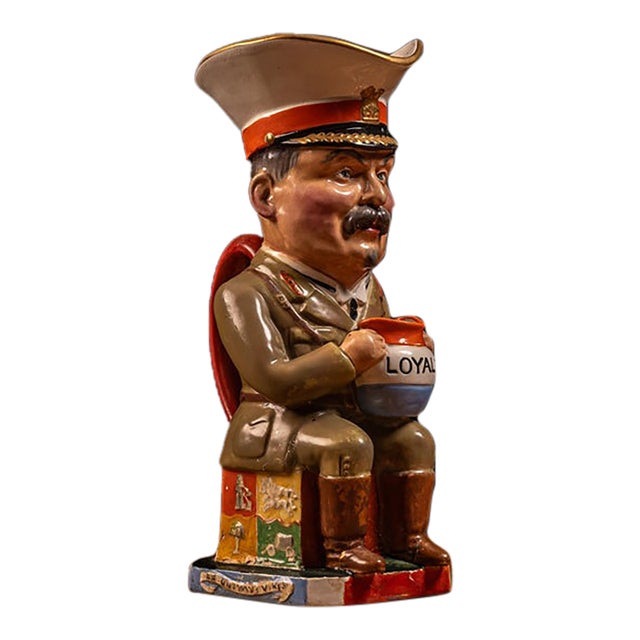 1918 Royal Staffordshire Pottery Louis Botha Toby Jug by Carruthers Gould For Sale
