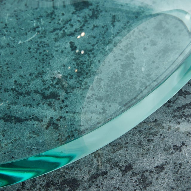 Rectangular Handblown Glass Bowl by Erwin Walter Burger for Fontana, Italy 1950s For Sale - Image 16 of 18