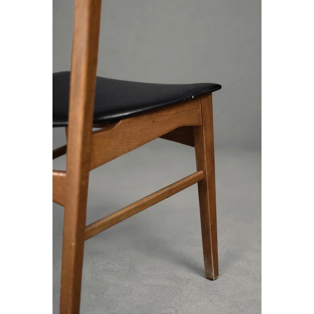 Mid-Century Scandinavian Modern Dining Chairs in Beech and Teak, 1960s, Set of 4 For Sale - Image 6 of 18