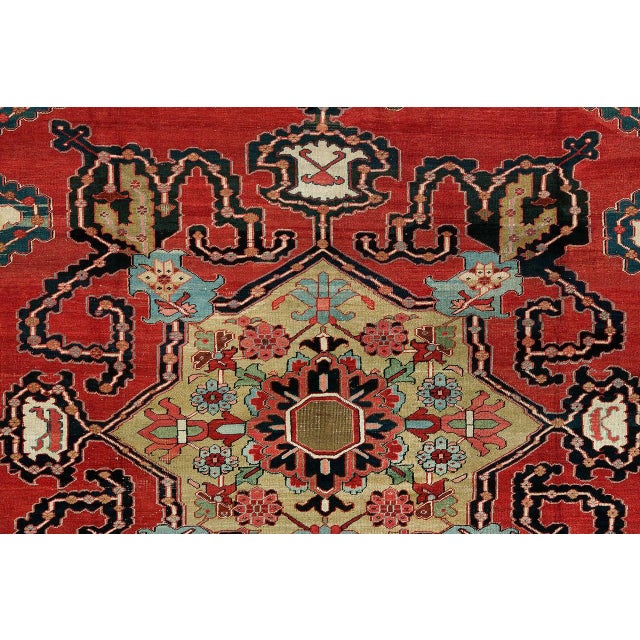 Antique Persian Serapi Rug For Sale - Image 16 of 18