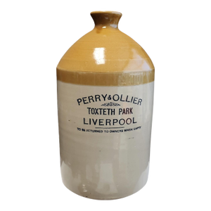 1930s English Pearson & Co. Large Stoneware Flagon