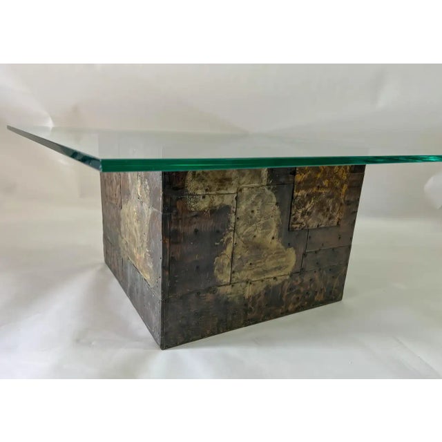 Paul Evans Paul Evans Patchwork Brutalist Center, Coffee or Cocktail Table for Directional For Sale - Image 4 of 12