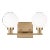 Sean Lavin By Visual Comfort Studio Clybourn 2-Light Bath Vanity Sconce in Satin Brass For Sale