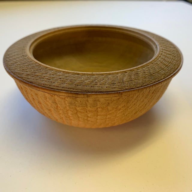 Wood Carved Bowl For Sale - Image 4 of 4