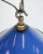 Metal Industrial Blue Enamel Factory Pendant Lamp, 1950s For Sale - Image 7 of 17