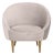 Tufted Tub Chair in Pale Taupe For Sale - Image 9 of 9