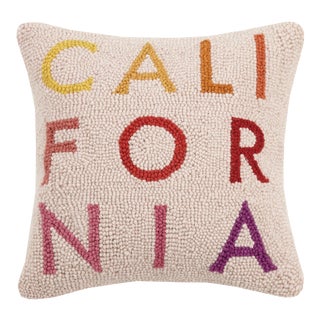 California Hook Pillow, 14" x 14" For Sale