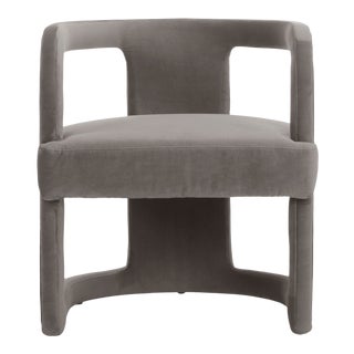 Skylar Accent Chair, Mouse Grey For Sale