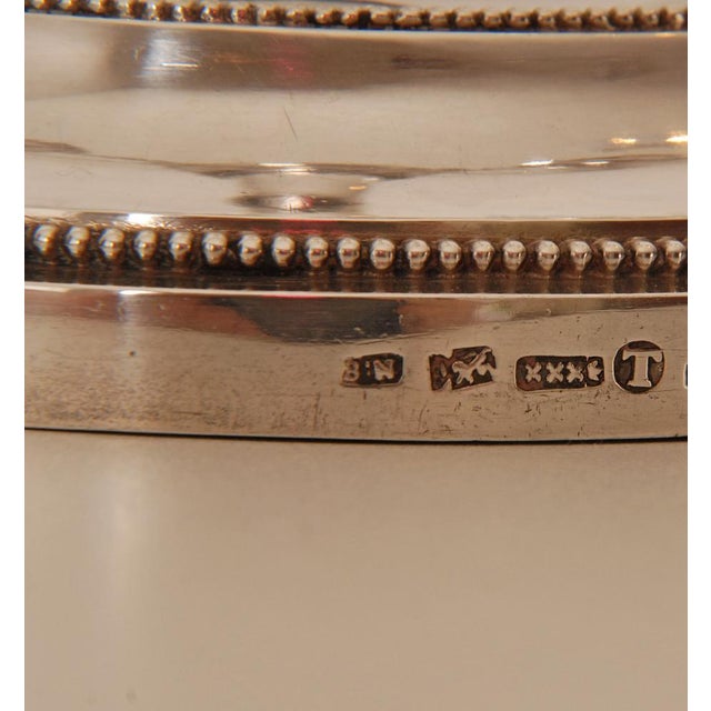Antique Empire Sterling Silver Candleholders, 1853, Set of 2 For Sale - Image 9 of 16
