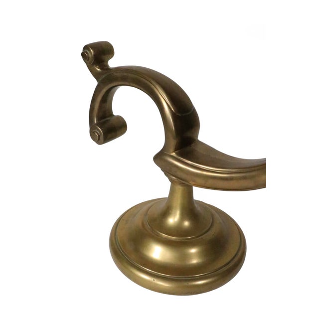 Mid 20th Century Classical Revival Brass Desk Lamp With Original Pleated Shade For Sale - Image 13 of 15