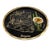 A wonderfully graphic and highly collectible mid-century Arizona souvenir tray, featuring a striking black lacquered...