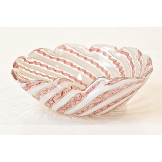 Zanfirico Bowl by Archimede Seguso for Seguso Vetri d'Arte, Italy, 1940s For Sale - Image 5 of 12