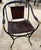 Black Pair Maison Jansen Style Equestrian Curule Chairs with Gilt Horse Heads For Sale - Image 8 of 10