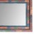 Colorful Wall Mirror 60"x36" | Hand Painted Ornate Wood Frame Mirror | Eclectic Bohemian Wall Art | Vibrant Statement Entryway Decor For Sale - Image 4 of 5