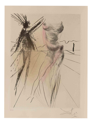 The Bust, Etching, 1960s, 1960s, Etching