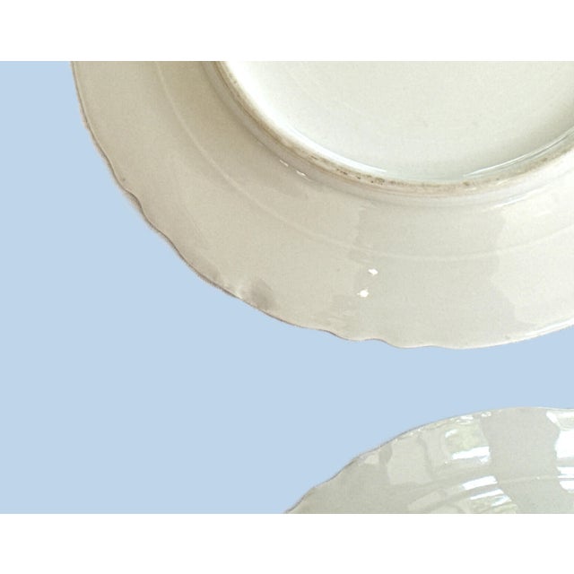 French Limoges Porcelain Floral Plates - 6", 1900's - Set of 4 For Sale - Image 11 of 11