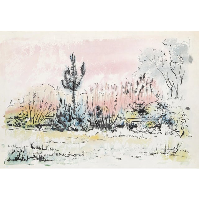 Contemporary Eve Nethercott, Salt Marsh (P6.29), Ink and Watercolor on Paper For Sale - Image 3 of 3