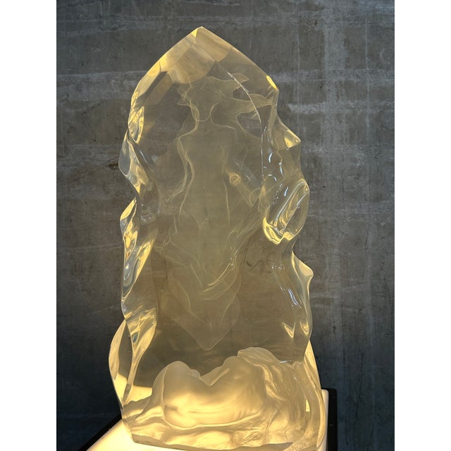 This is an authentic vintage cast acrylic resin sculpture by Frederick Hart, the renowned American sculptor famous for his...