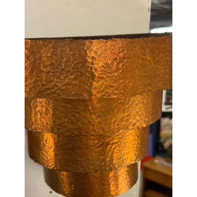 Copper Layered Sconce For Sale - Image 4 of 5