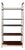 Chrome and Teak Bookcase, 1970s For Sale