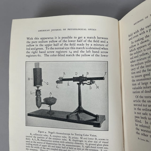 Antique 1920s American Journal of Physiological Optics Sheard - 5 Volume Set For Sale - Image 10 of 13