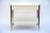 Minimalist Ivory Lacquer and Brass Nightstands - a Pair For Sale - Image 10 of 11