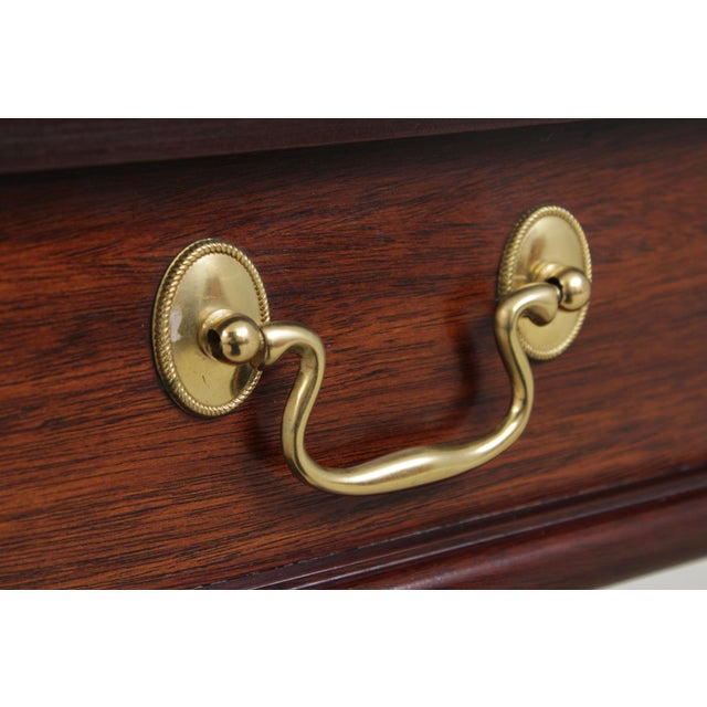 Henkel Harris Mahogany Octagon Lift Top Table For Sale - Image 11 of 13