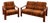 Vintage Scandinavian Living Room Set in Teak and Fabric, 1970s, Set of 2 For Sale