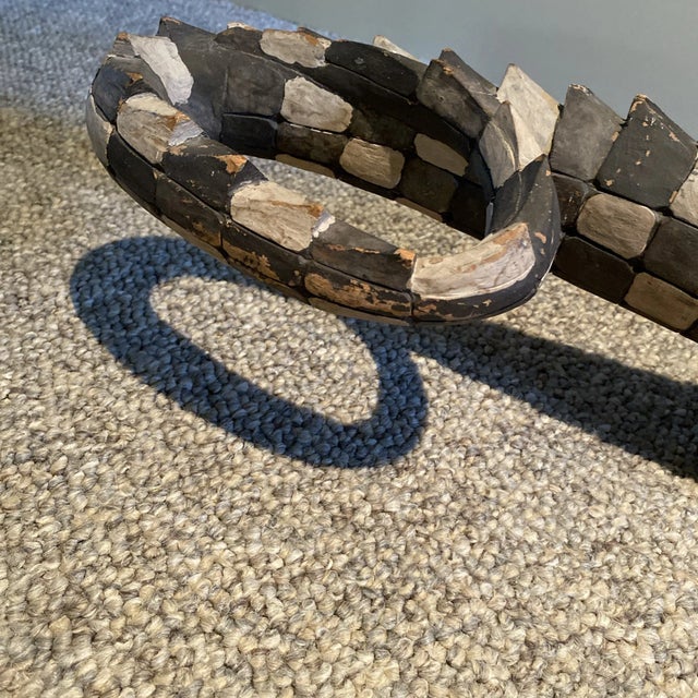 Large Wood Alligator Folk Art Sculpture For Sale - Image 9 of 18
