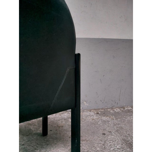 Set of Black Leather Armchairs from Bull, 1980 For Sale - Image 15 of 18