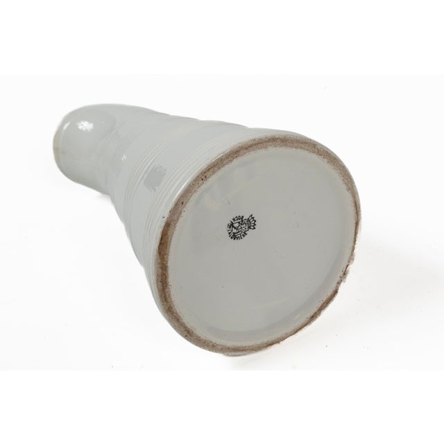 Art Nouveau Tall Antique White Ironstone Dairy Pitcher, Boch Freres, Belgium, Circa 1890. For Sale - Image 3 of 8