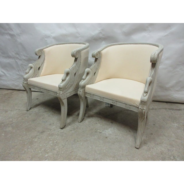 Contemporary Chairs Swan For Sale - Image 3 of 8